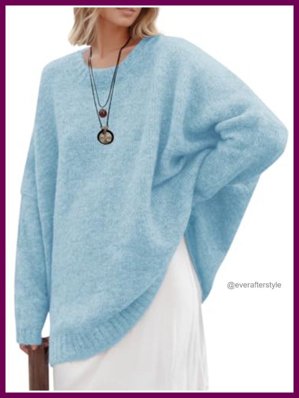 Oversized Chunky Knit Tunic Sweater Pullover Womens Cozy Fall Winter Long